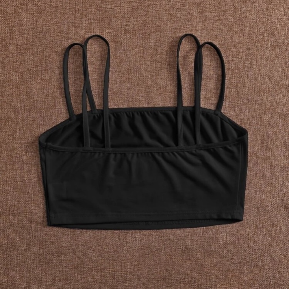 NWT Shein Double Strap Crop Cami Top S - Picture 3 of 8
